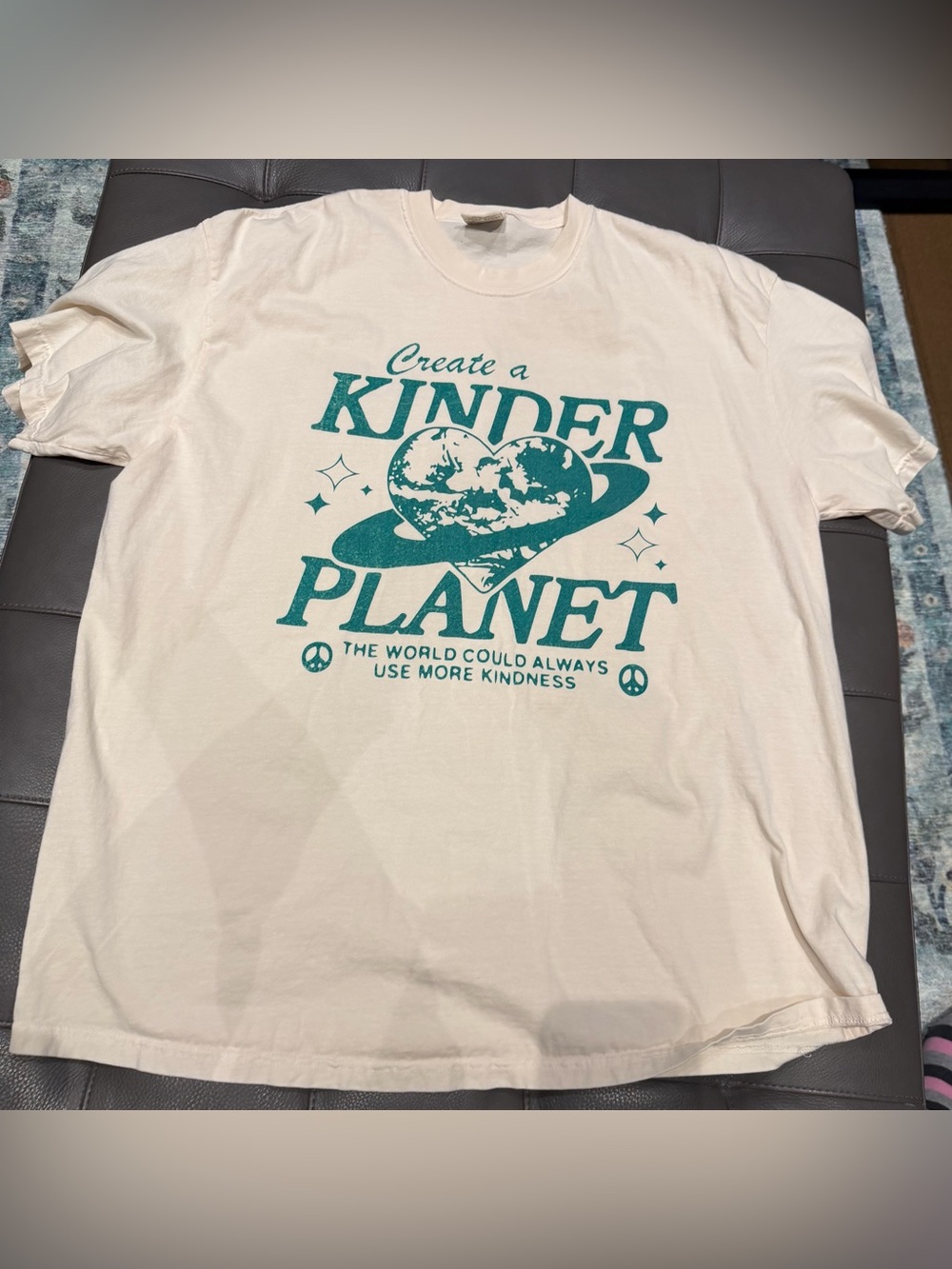 Brand New Comfort Colors Tee with 'Create a Kinder Planet' Graphic - 2X